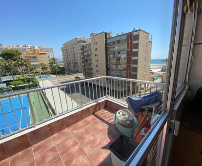 Foto de las instalaciones de este apartamento con vistas al mar.