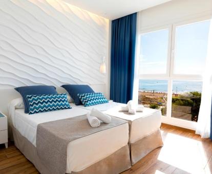 Foto de uno de los modernos apartamentos con vistas frontales al mar.