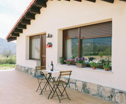 Foto de la casa rural independiente de un dormitorio de este establecimiento.