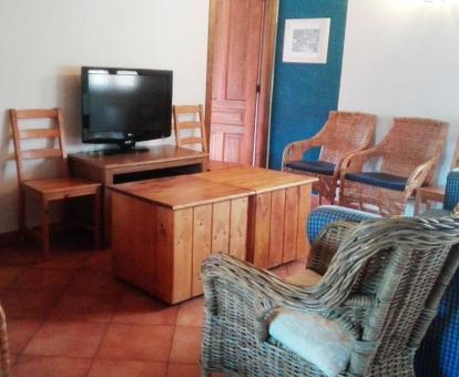 Foto del interior del apartamnento rural de un dormitorio de este alojamiento.