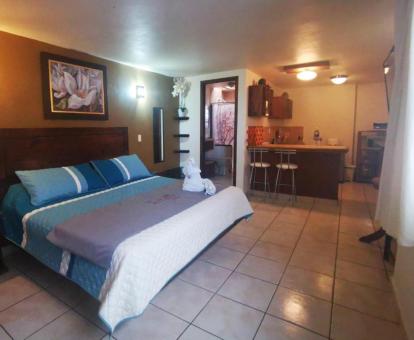 Foto de una de las habitaciones de este hotel solo para adultos.