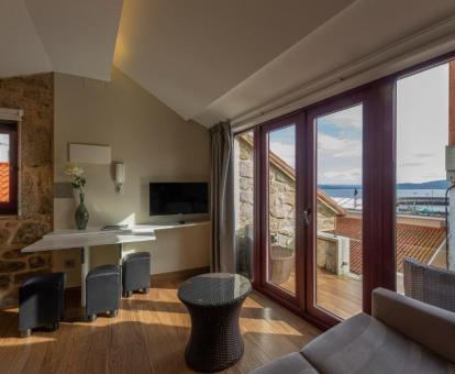 Foto de uno de los apartamentos con vistas al mar.