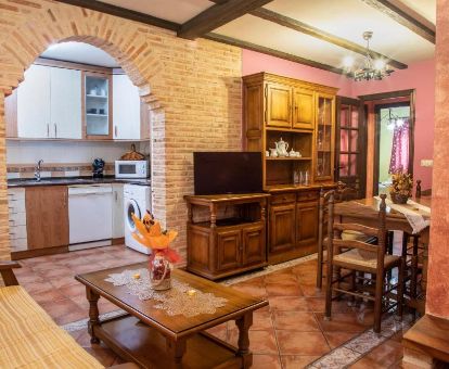 Interior de uno de los apartamentos rurales de este acogedor establecimiento.