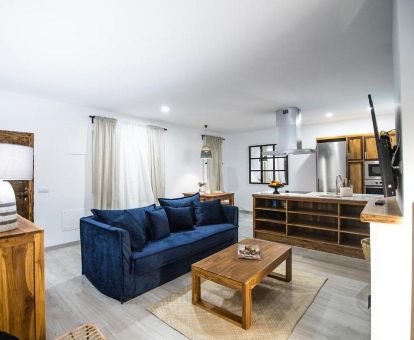 Interior de la casa de un dormitorio de este alojamiento ideal para estancias en pareja.