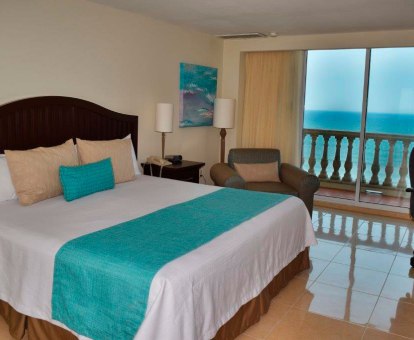 Foto de las instalaciones de este hotel frente al mar.