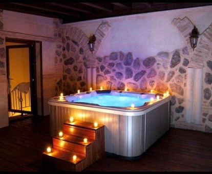 Foto de la bañera de hidromasaje en la villa deluxe