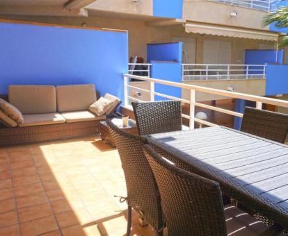 Foto de las instalaciones de este apartamento con vistas al mar.