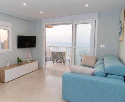 Foto de las instalaciones de este apartamento con vistas al mar.