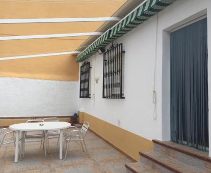 Foto de la terraza privada de esta acogedora casa rural independiente.