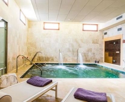 Foto de las piscina de hidroterapia del spa del hotel.
