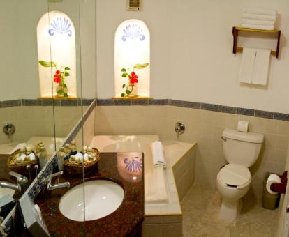 Foto de la bañera de hidromasaje privada de la cabaña Deluxe.