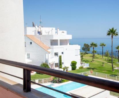 Foto de las instalaciones de este apartamento con vistas al mar.