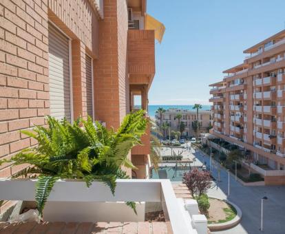 Foto de las instalaciones de este apartamento con vistas al mar.