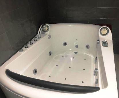 Foto de la bañera de hidromasajes privada de la Suite Deluxe del alojamiento.