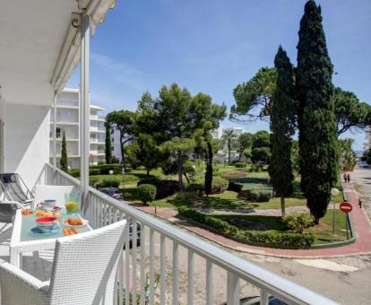 Foto de las instalaciones de este apartamento con vistas al mar.