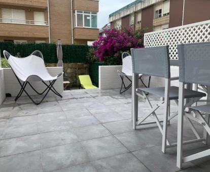 Foto de la terraza privada de este coquto dúplex.