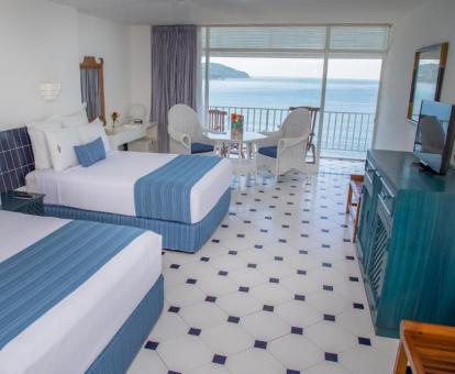 Foto de las instalaciones de este hotel frente al mar.