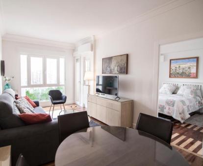 Foto del interior de este bonito y acogedor apartamento ideal para parejas.