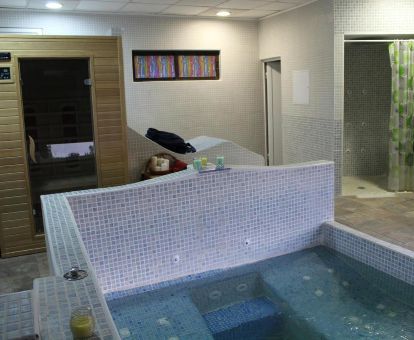 Acogedor espacio de bienestar de este hotel rural.
