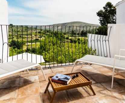 Foto de la terraza de esta coqueta casa rural independiente.