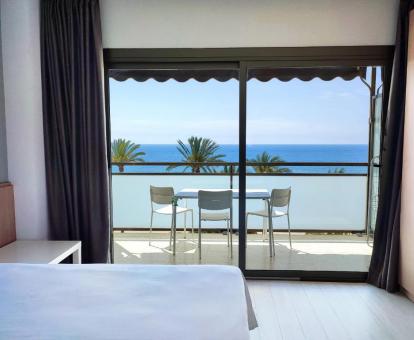 Foto de las instalaciones de este apartamento con vistas al mar.