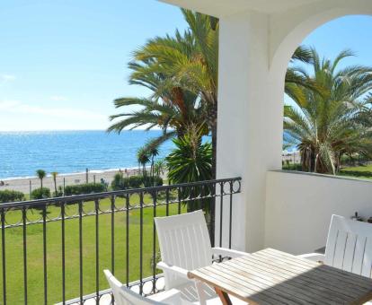 Foto de las instalaciones de este apartamento con vistas al mar.