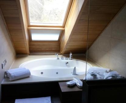 Foto de la bañera de hidromasajes privada de la Suite del hotel.