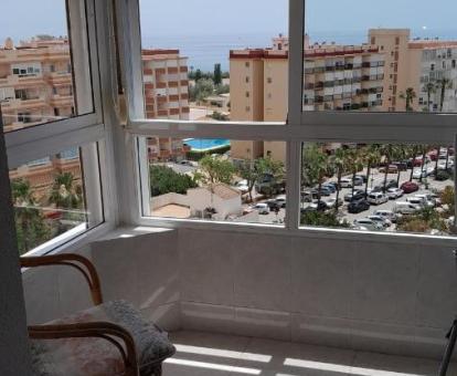 Foto de las vistas al mar y a la ciudad desde el interior de este precioso estudio.