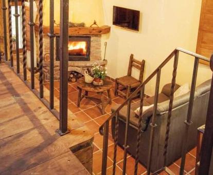 Foto del interior de esta acogedora casita rural ideal para parejas.