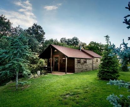 Foto del bungalow deluxe independiente y rodeado de naturaleza.