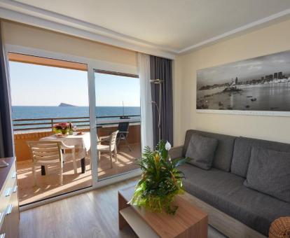 Foto de las instalaciones de este apartamento con vistas al mar.
