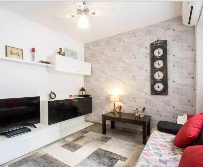 Foto de las instalaciones de este apartamento con vistas al mar.