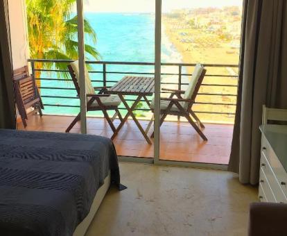 Foto de las vistas al mar desde el interior de uno de los estudios.