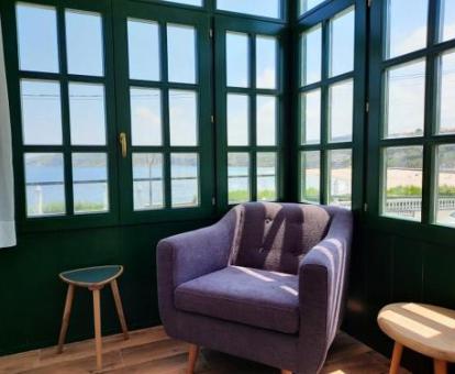 Foto de las vistas al mar desde el interior de uno de los apartamentos.