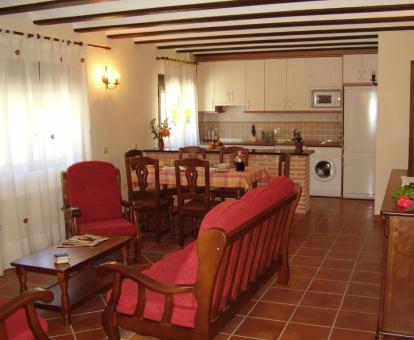 Foto del interior de este apartamento rural de tres dormitorios.