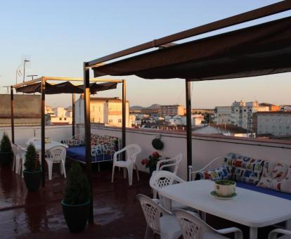 Foto de la terraza de este complejo de apartamentos.