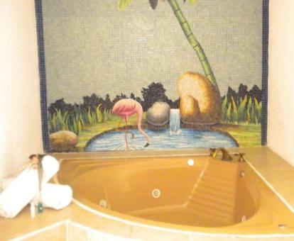 Foto de la bañera de hidromasaje privada de la habitación Deluxe.