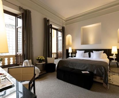 Una de las fabulosas habitaciones dobles de este maravilloso hotel ideal para estancias en pareja.