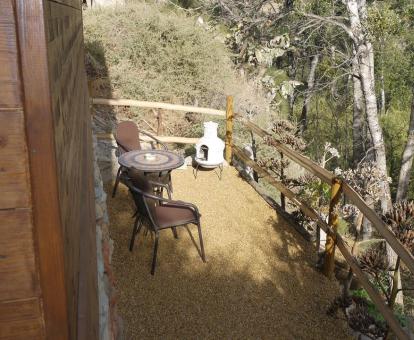 Foto de la terraza de esta acogedora casita ubicada en zona tranquila.