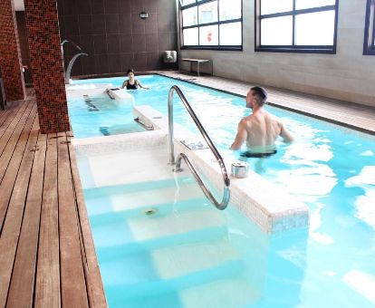 Instalaciones de bienestar del spa de este maravilloso hotel ideal para parejas.