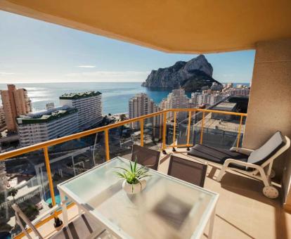 Foto de las instalaciones de este apartamento con vistas al mar.