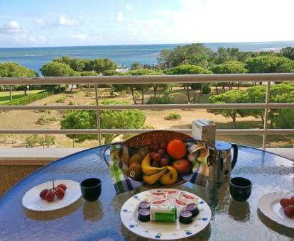 Foto de la terraza con vistas al mar del apartamento.