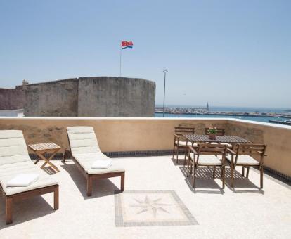 Foto de las vistas al mar desde la terraza de uno de los apartamentos.