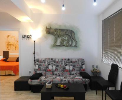 Foto del interior de uno de los acogedores apartamentos del establecimiento.