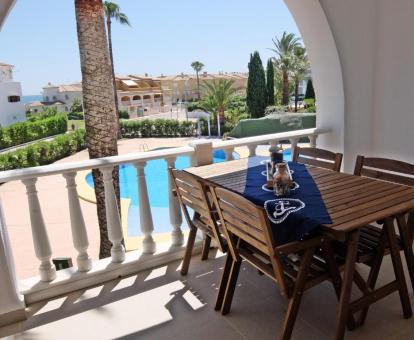 Foto de las instalaciones de este alojamiento con vistas al mar.