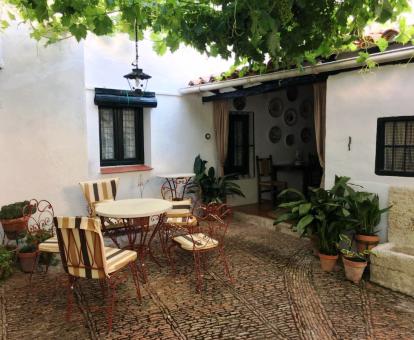 Foto de la acogedora terraza de la suite de este establecimiento.