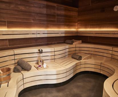 Foto de una de las saunas del spa del hotel.