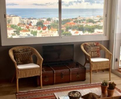 Foto de las instalaciones de este apartamento con vistas al mar.