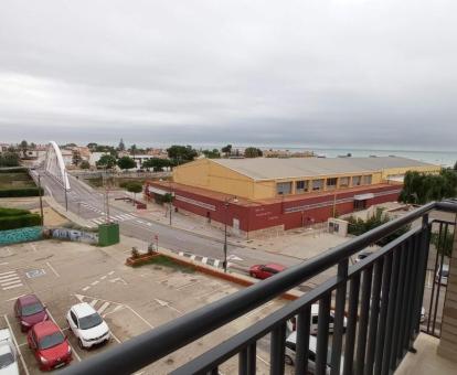 Foto de las instalaciones de este apartamento con vistas al mar.