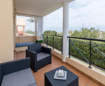 Foto de las instalaciones de este alojamiento con vistas al mar.